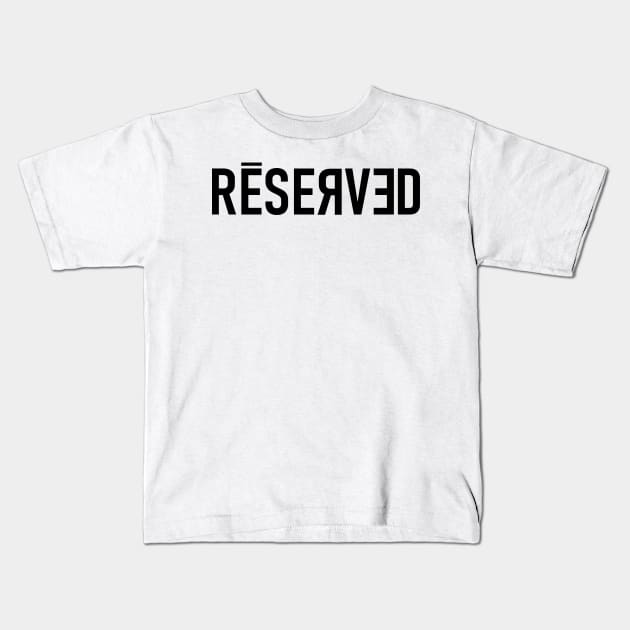 Reserved for Bad Guy Billie Kids T-Shirt by CeeGunn